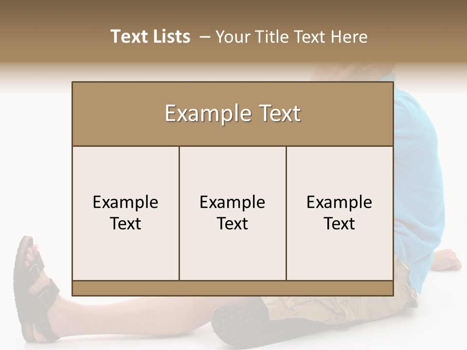 Boy Teen Cell PowerPoint Template