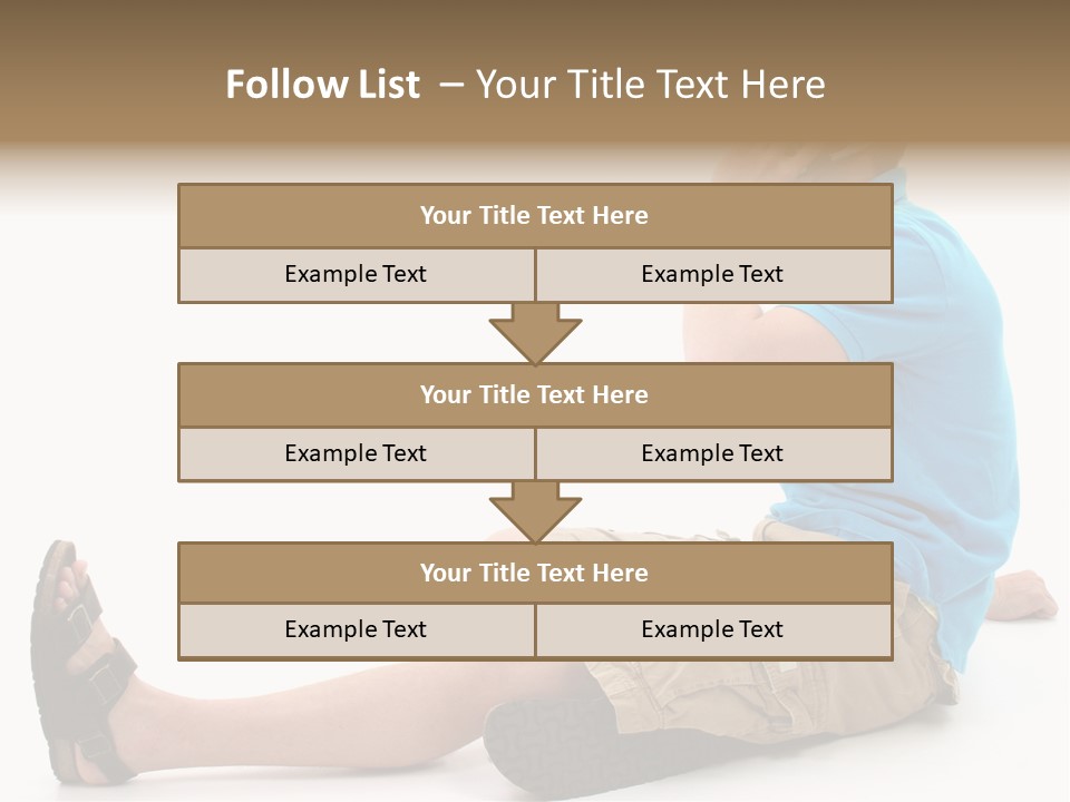 Boy Teen Cell PowerPoint Template
