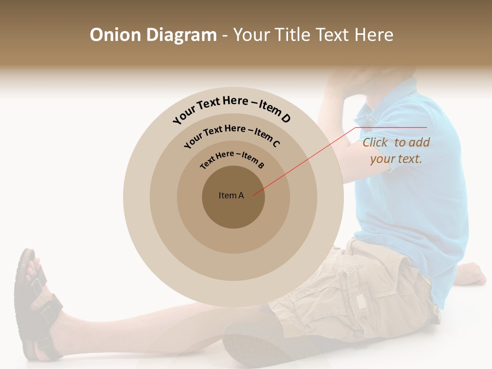 Boy Teen Cell PowerPoint Template