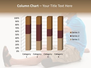 Boy Teen Cell PowerPoint Template