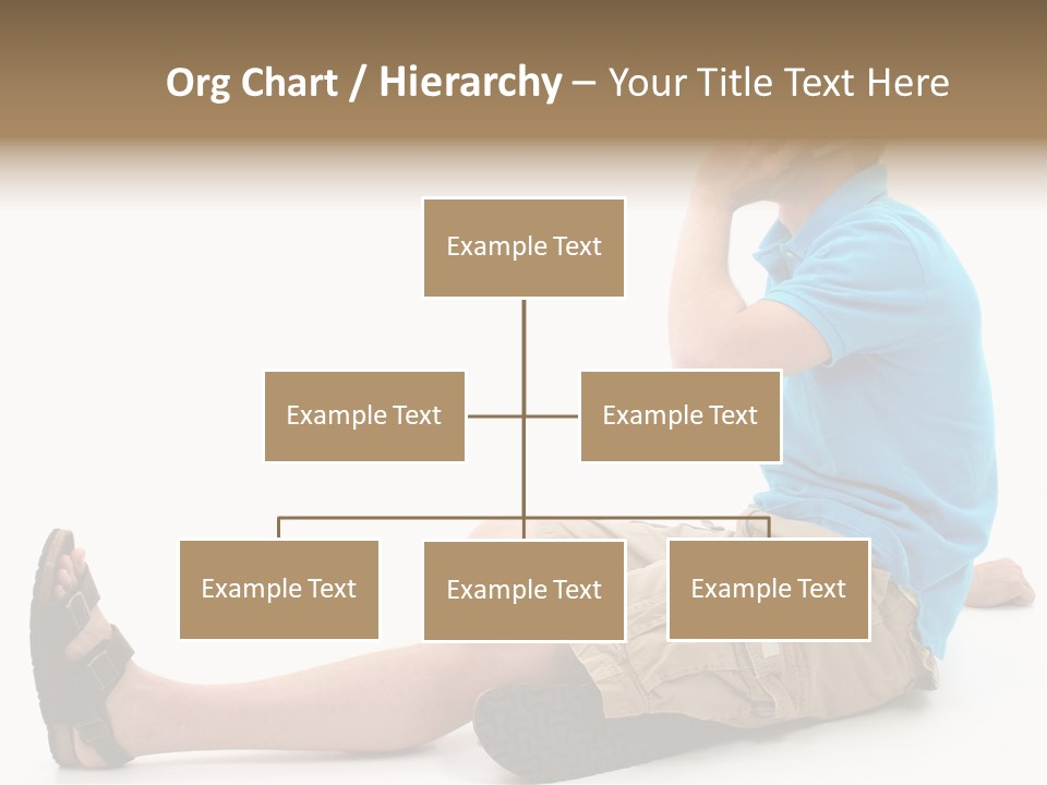Boy Teen Cell PowerPoint Template