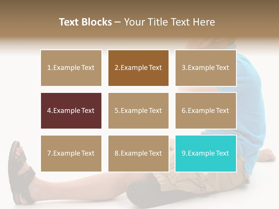 Boy Teen Cell PowerPoint Template