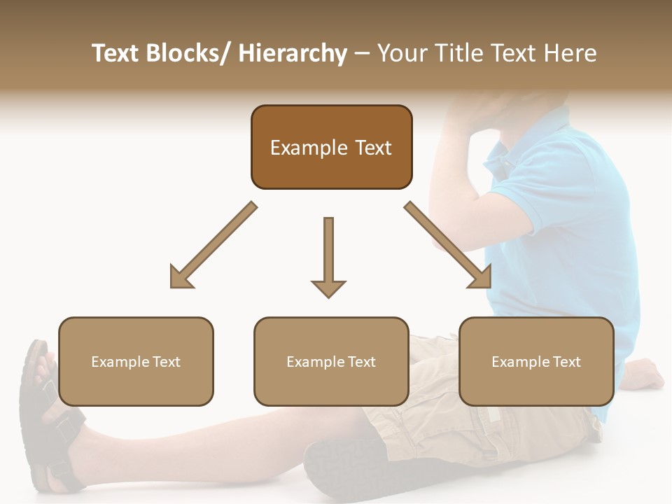 Boy Teen Cell PowerPoint Template
