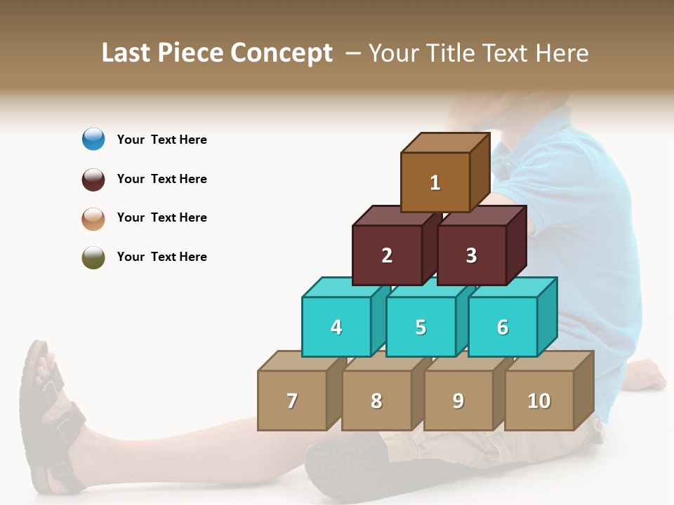 Boy Teen Cell PowerPoint Template