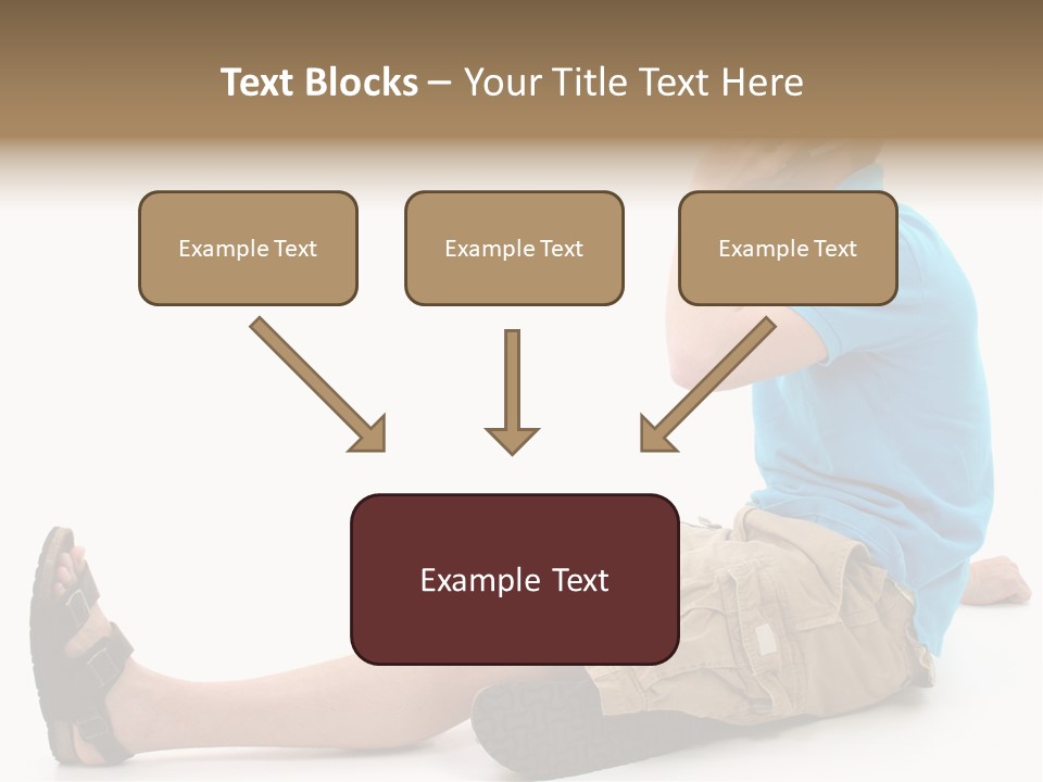 Boy Teen Cell PowerPoint Template