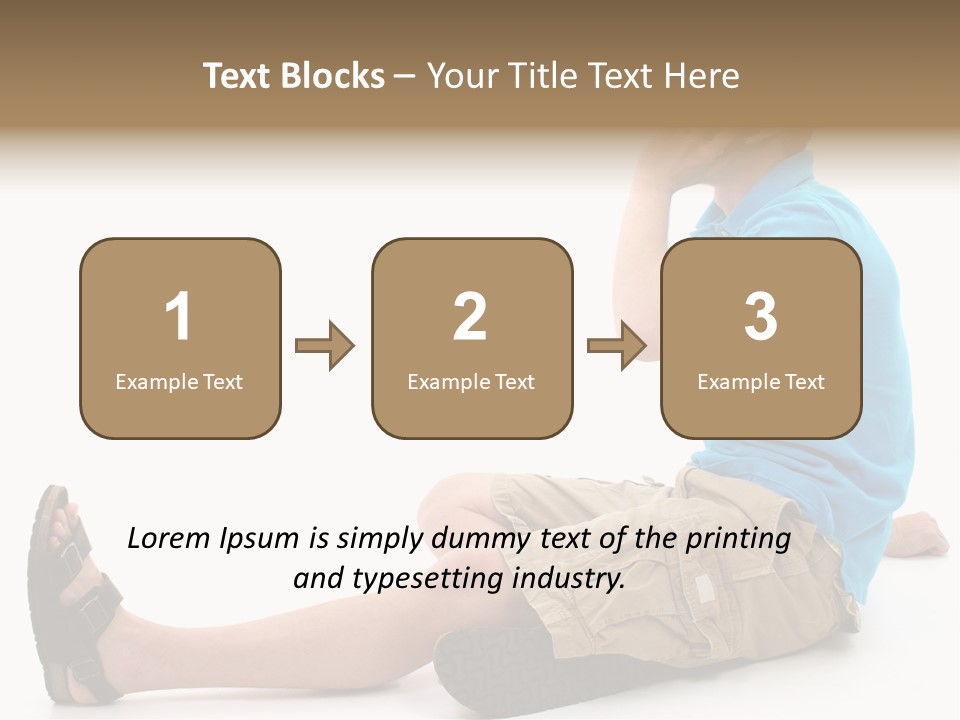Boy Teen Cell PowerPoint Template