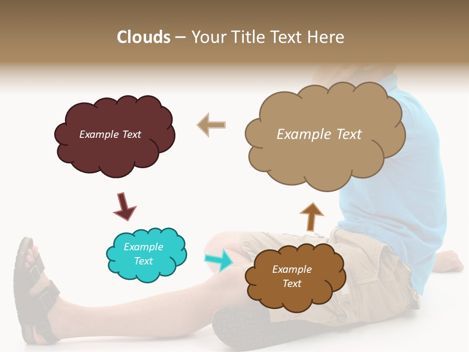 Boy Teen Cell PowerPoint Template