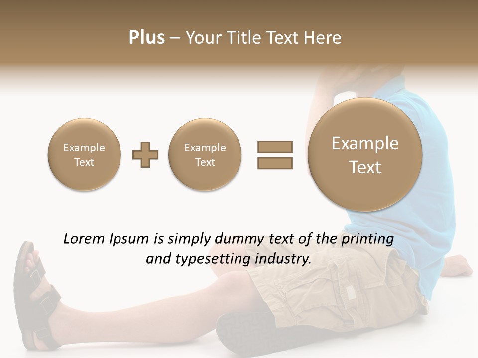 Boy Teen Cell PowerPoint Template
