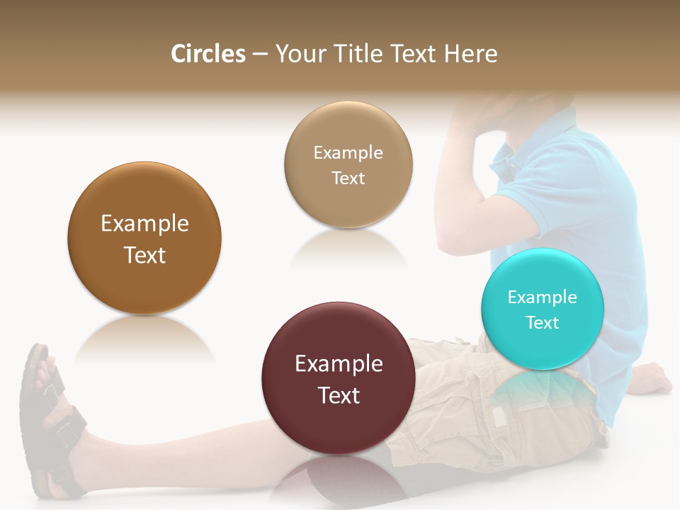 Boy Teen Cell PowerPoint Template