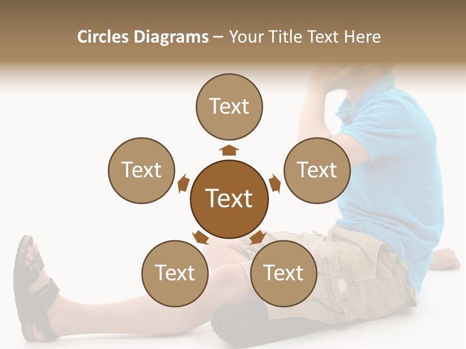 Boy Teen Cell PowerPoint Template