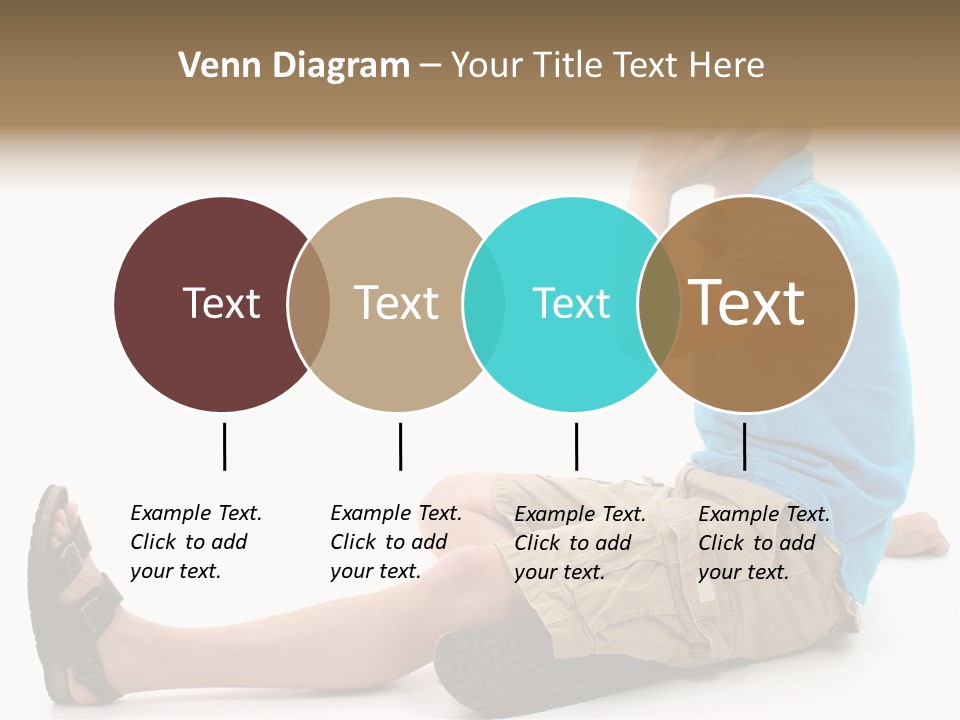 Boy Teen Cell PowerPoint Template