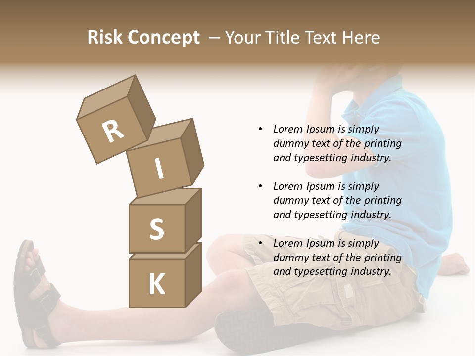 Boy Teen Cell PowerPoint Template