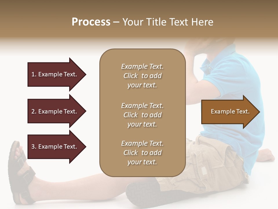 Boy Teen Cell PowerPoint Template