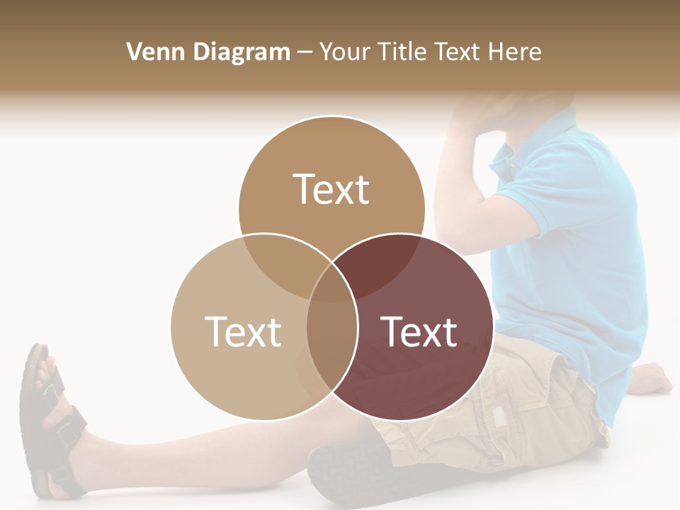 Boy Teen Cell PowerPoint Template