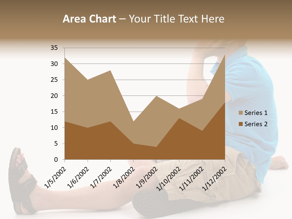 Boy Teen Cell PowerPoint Template