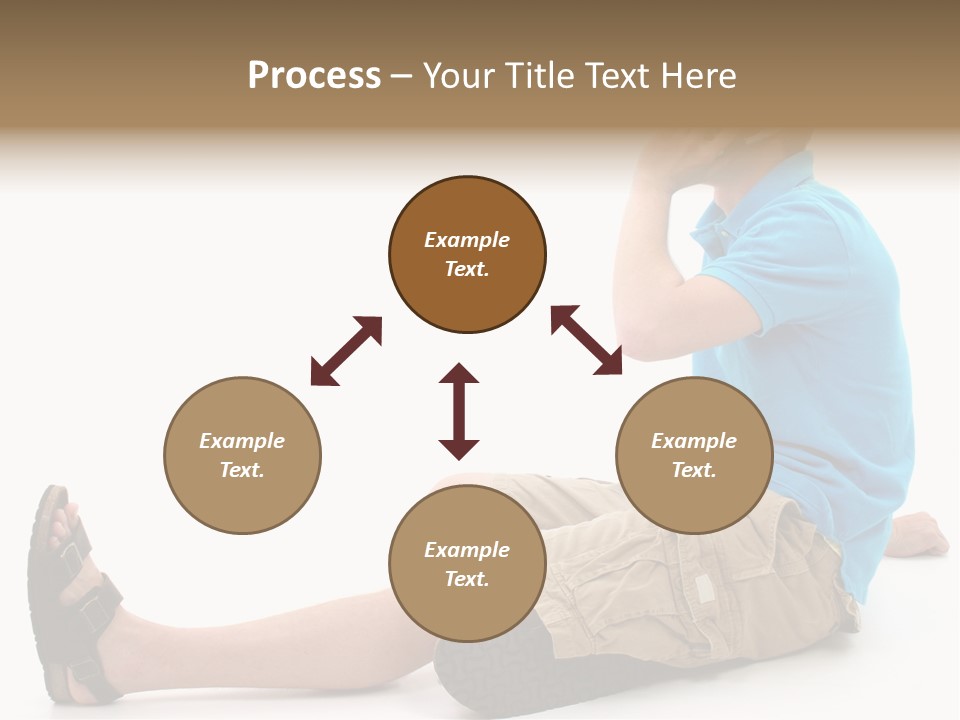 Boy Teen Cell PowerPoint Template