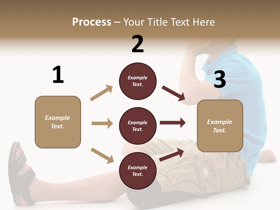 Boy Teen Cell PowerPoint Template