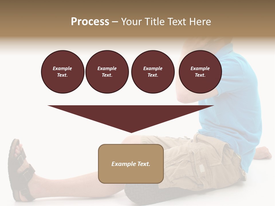 Boy Teen Cell PowerPoint Template
