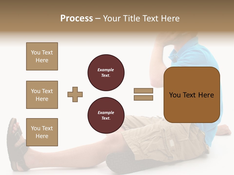Boy Teen Cell PowerPoint Template
