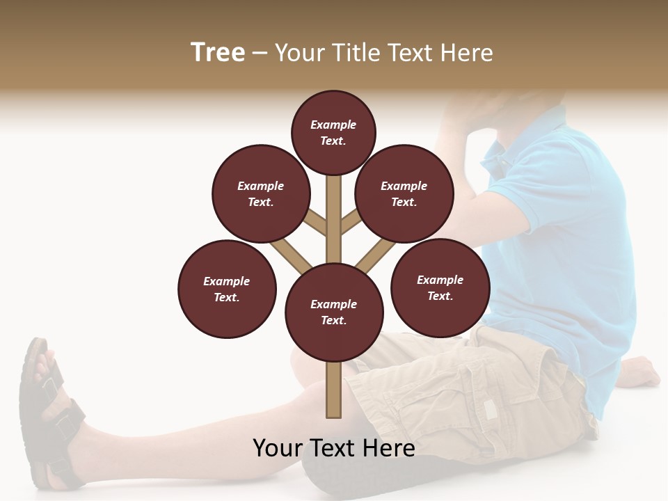 Boy Teen Cell PowerPoint Template