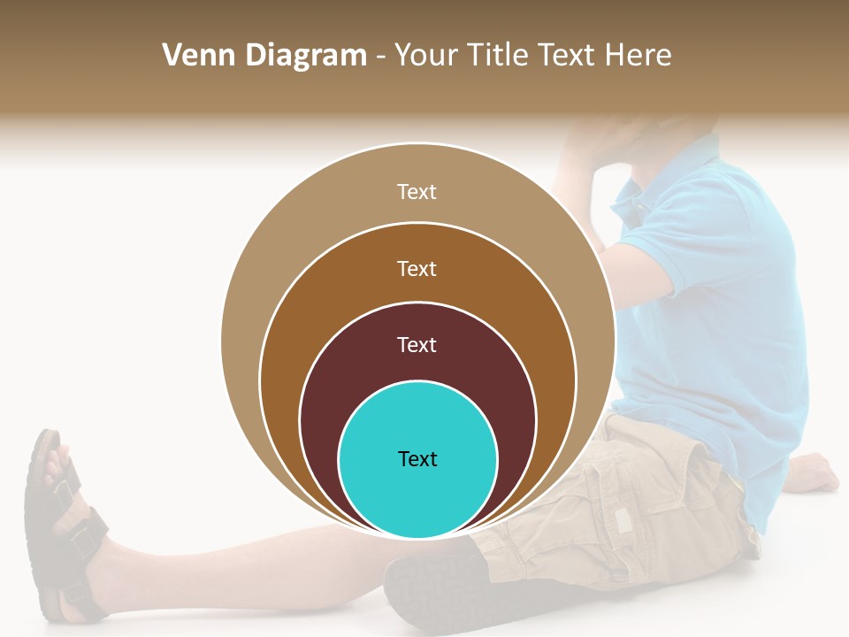Boy Teen Cell PowerPoint Template