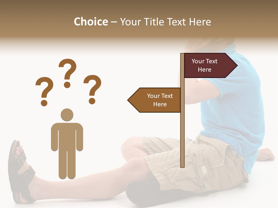 Boy Teen Cell PowerPoint Template