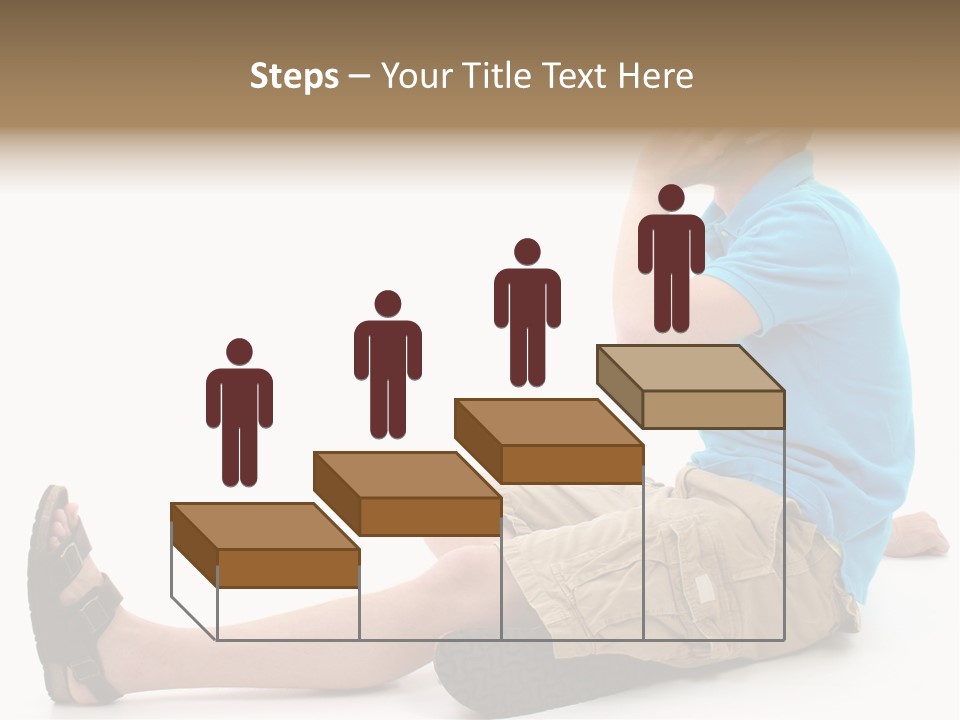 Boy Teen Cell PowerPoint Template