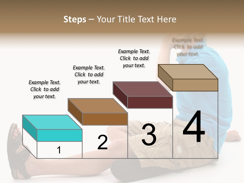 Boy Teen Cell PowerPoint Template
