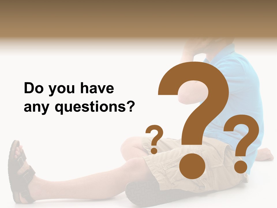 Boy Teen Cell PowerPoint Template