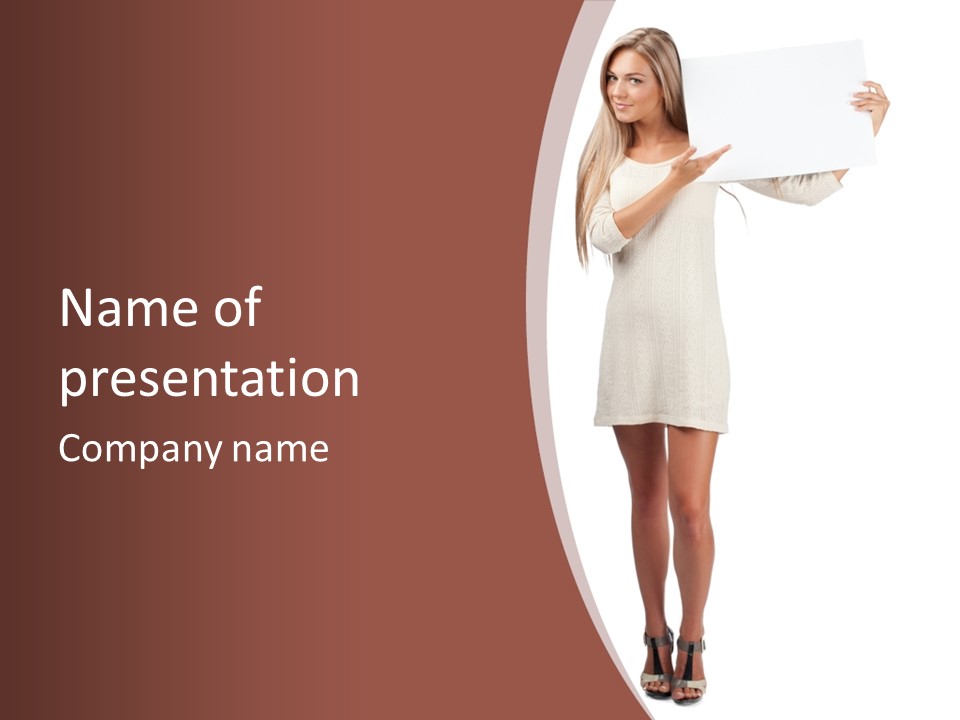 Marketing Standing Whiteboard PowerPoint Template