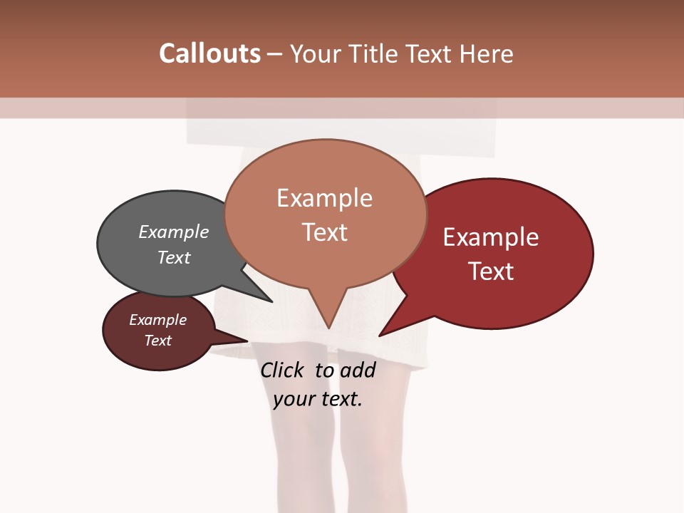 Whiteboard Placard Isolated PowerPoint Template