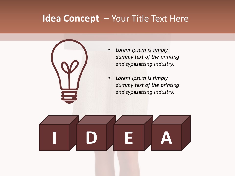 Whiteboard Placard Isolated PowerPoint Template