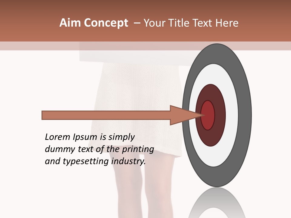 Whiteboard Placard Isolated PowerPoint Template