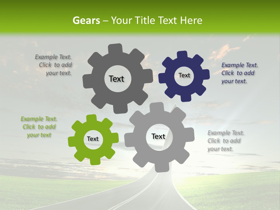 Word High Direction PowerPoint Template