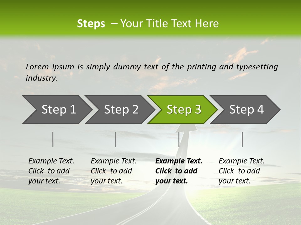 Word High Direction PowerPoint Template