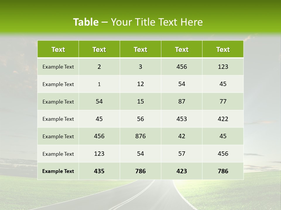 Word High Direction PowerPoint Template