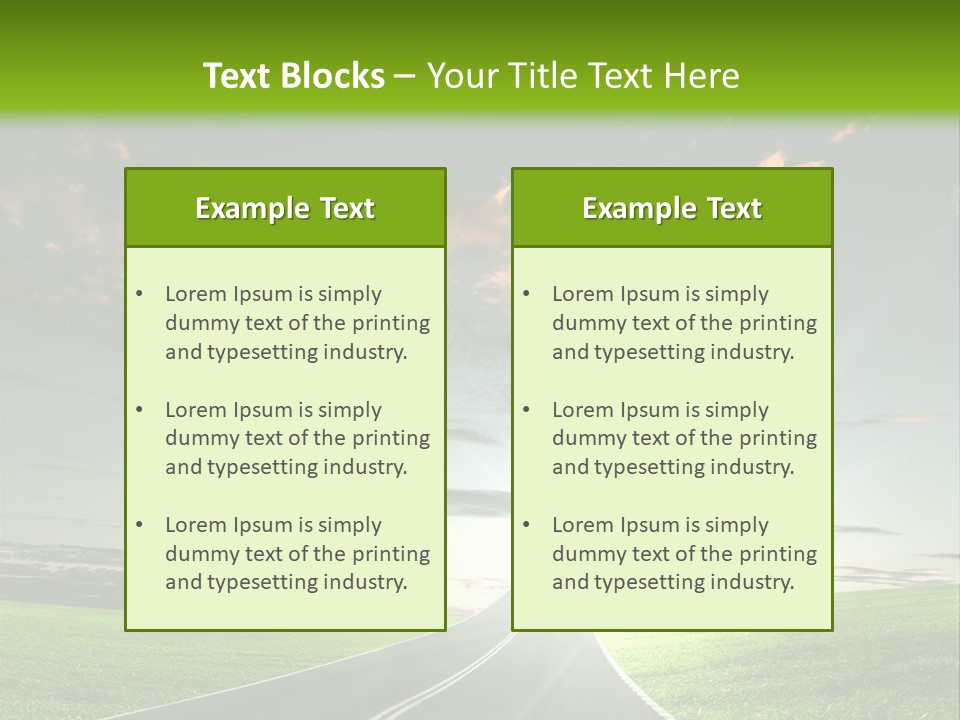 Word High Direction PowerPoint Template