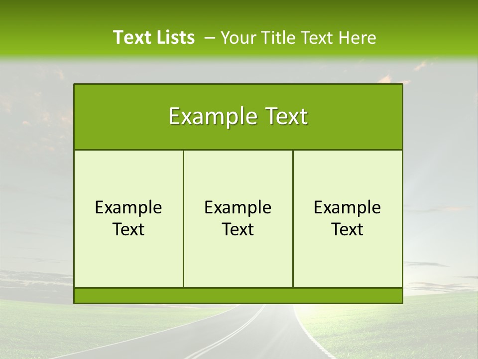Word High Direction PowerPoint Template