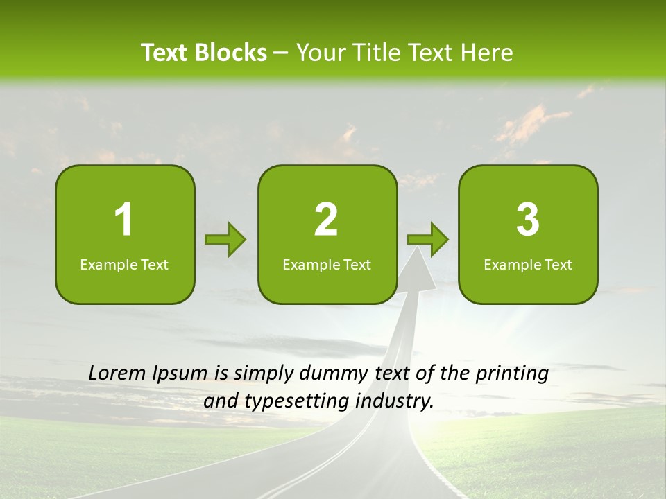 Word High Direction PowerPoint Template