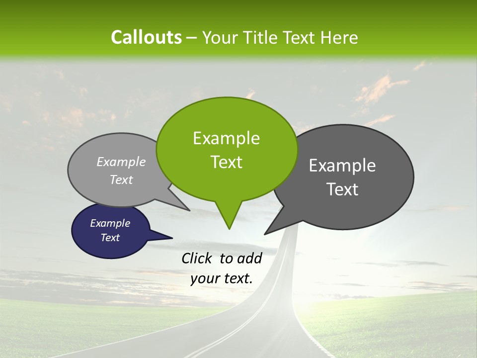 Word High Direction PowerPoint Template
