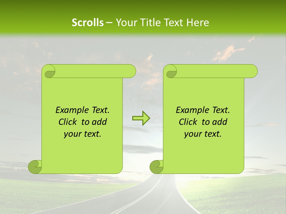 Word High Direction PowerPoint Template