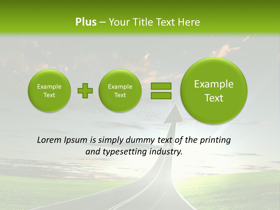 Word High Direction PowerPoint Template