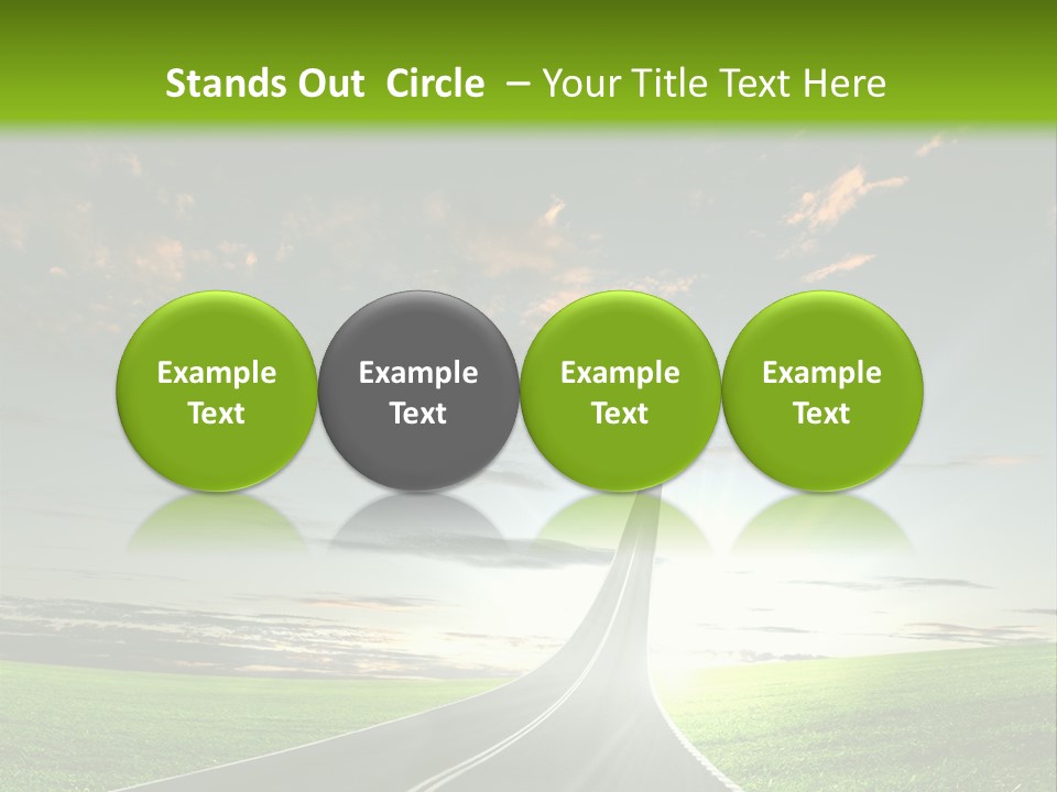 Word High Direction PowerPoint Template