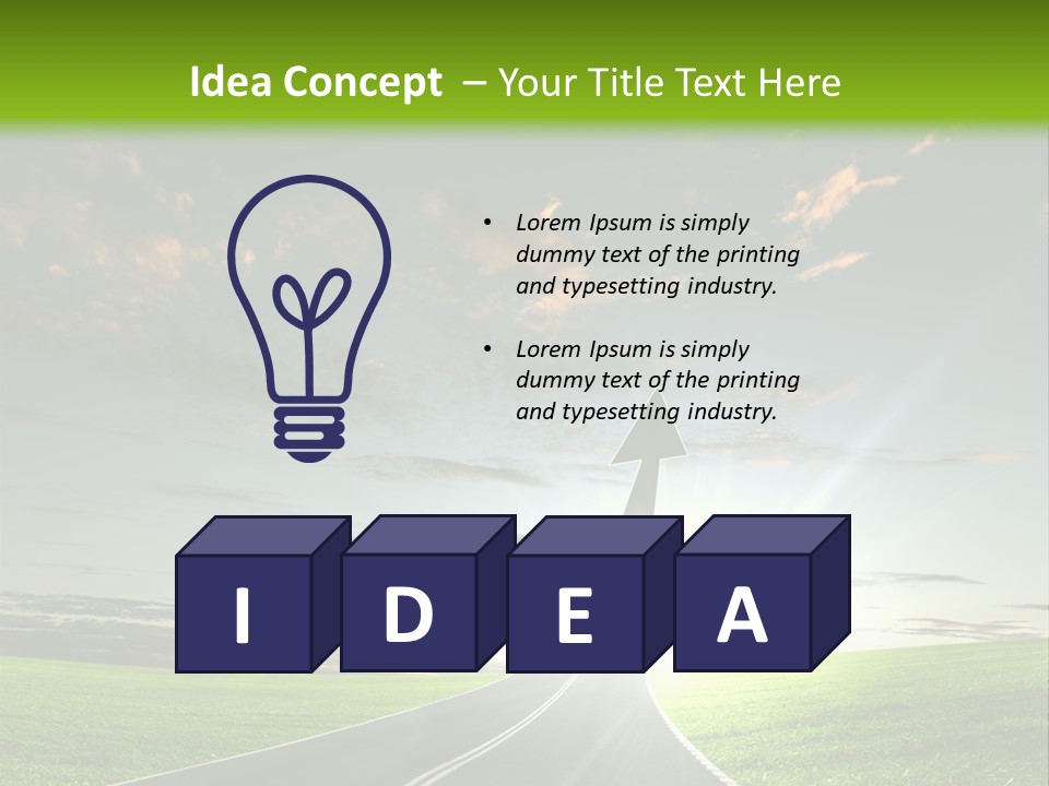 Word High Direction PowerPoint Template