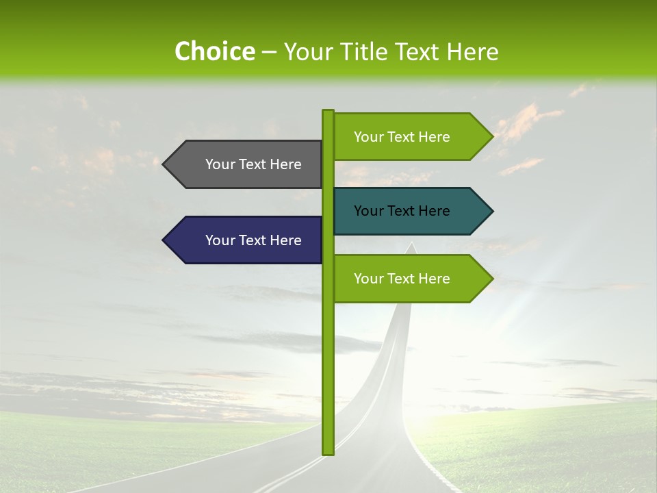 Word High Direction PowerPoint Template