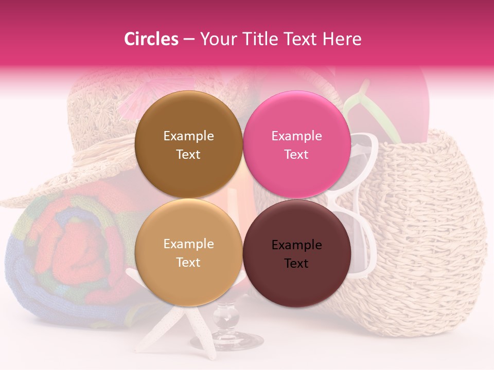 Tropical Flop Umbrella PowerPoint Template