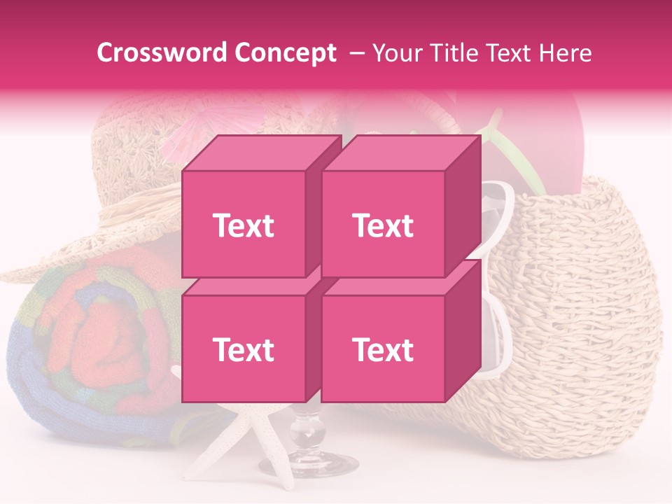 Tropical Flop Umbrella PowerPoint Template