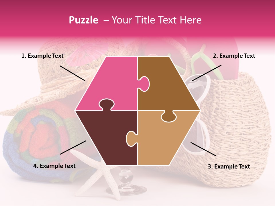 Tropical Flop Umbrella PowerPoint Template