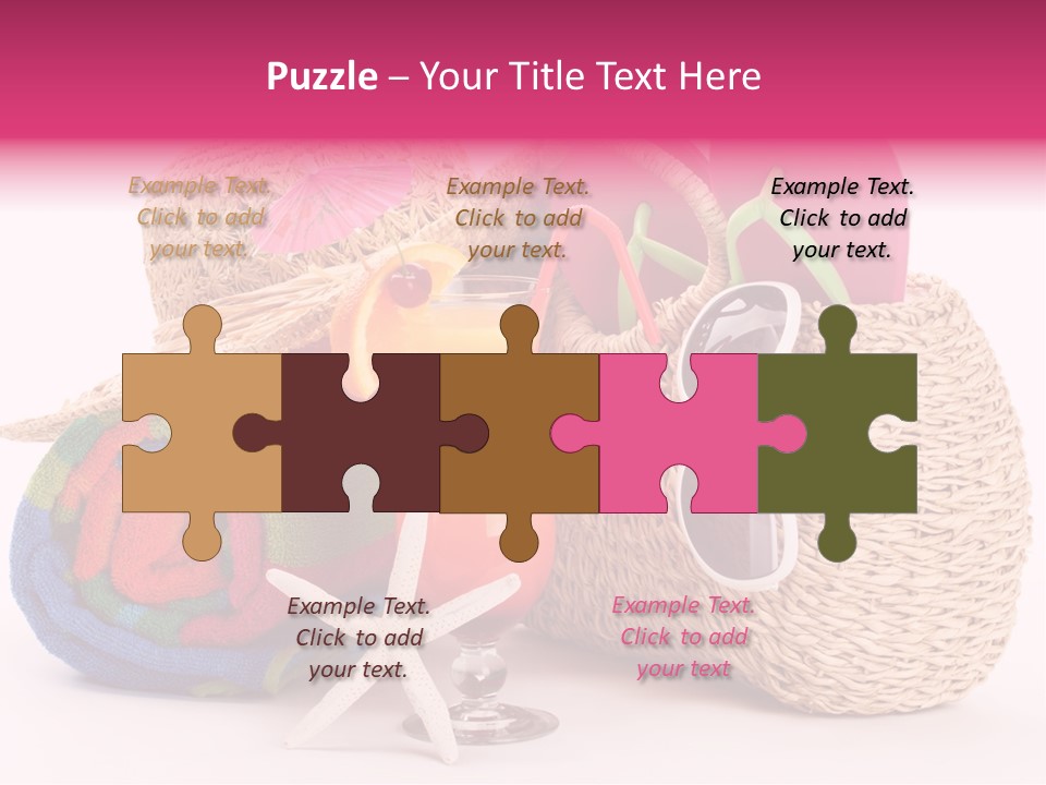 Tropical Flop Umbrella PowerPoint Template