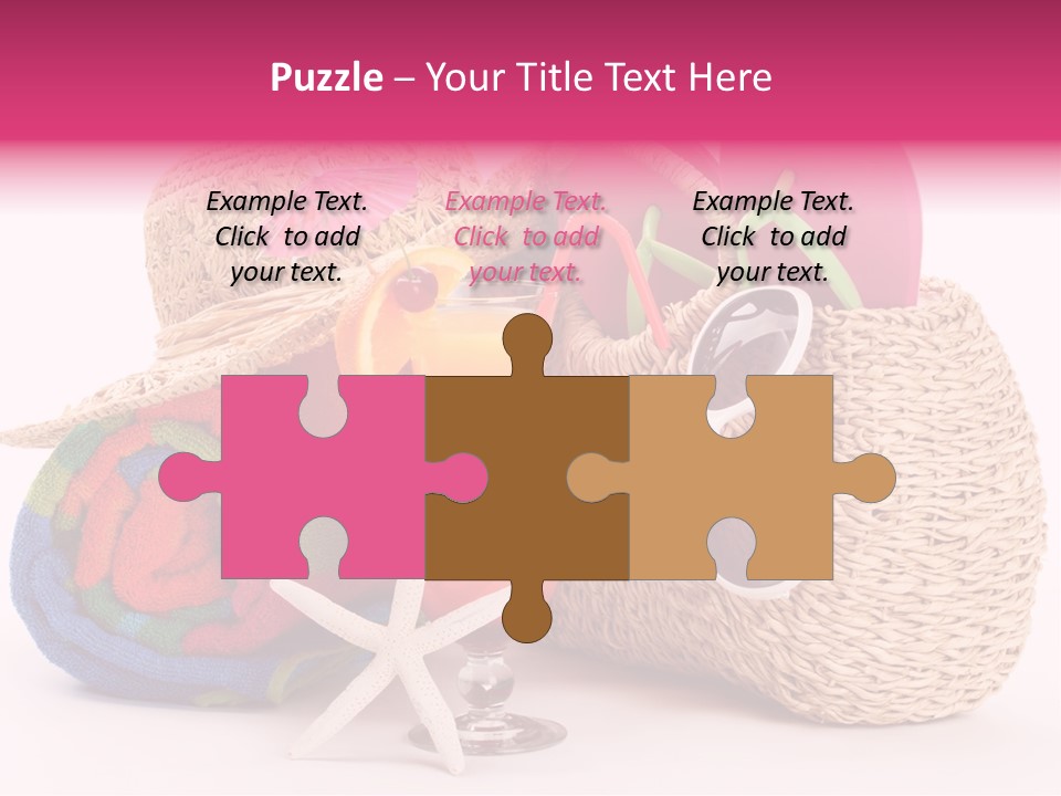 Tropical Flop Umbrella PowerPoint Template